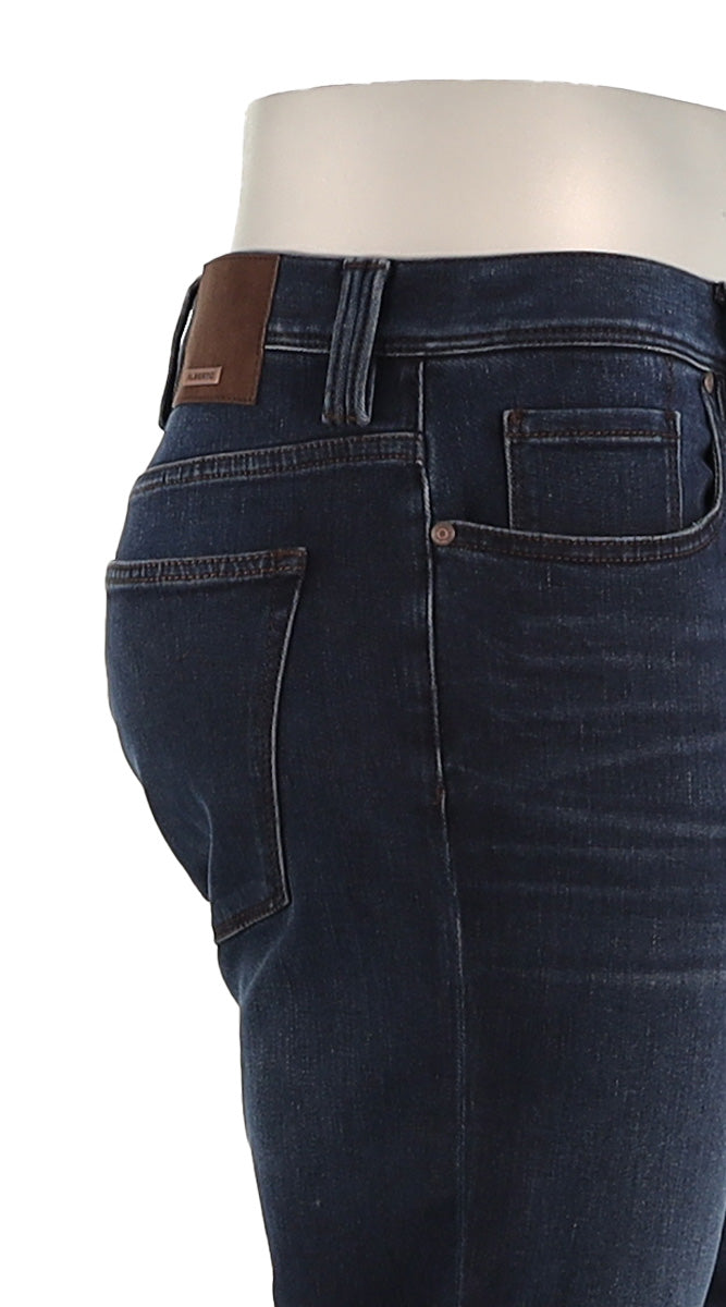 Alberto Men's Pipe Lefthand Denim In Dark Blue Close Up P1266