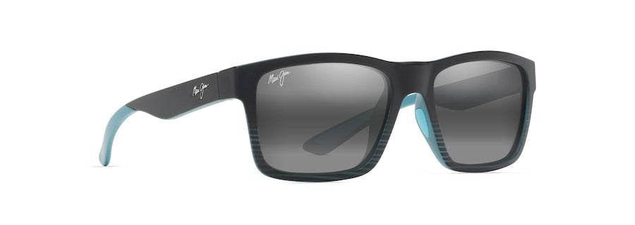 Maui Jim The Flats Rectangular Sunglasses with Lightweight Dual Injection Nylon Frame Angled View