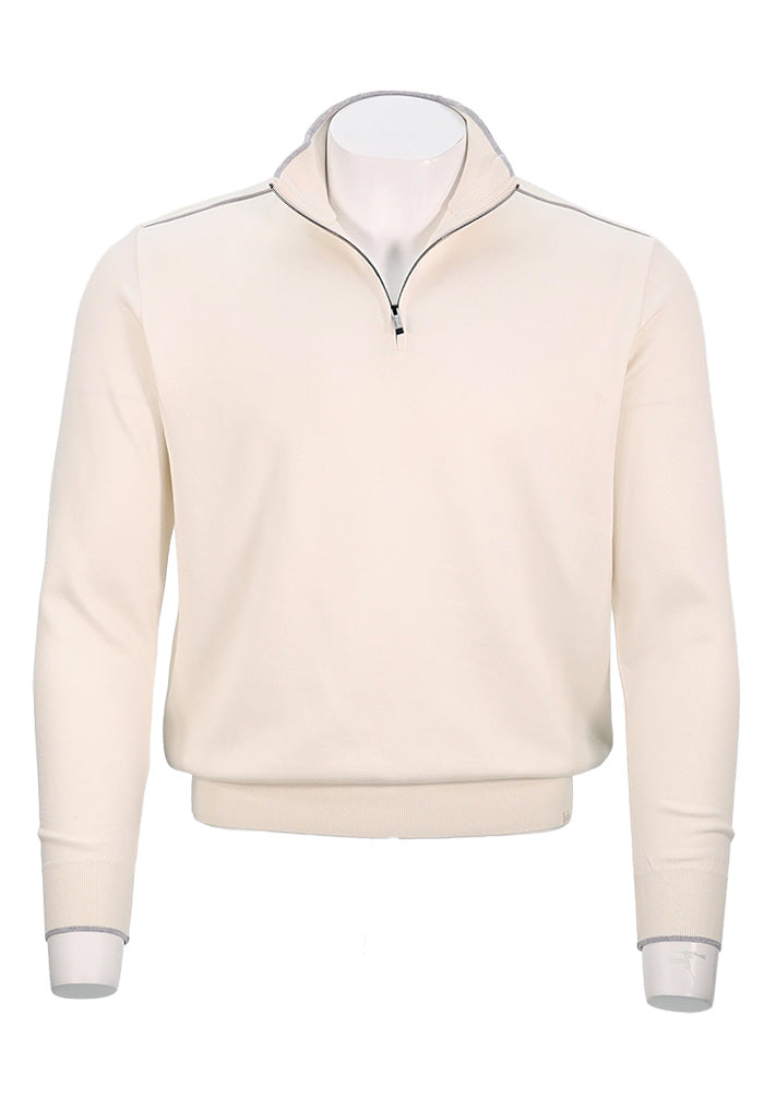 Paul & Shark Quarter Zip Sweater, White