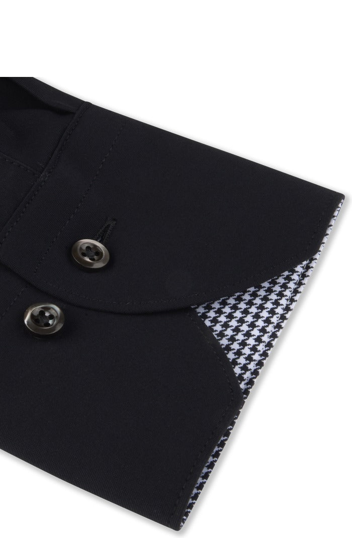Stenstroms Slimline Active Stretch Shirt, Black – cuff
