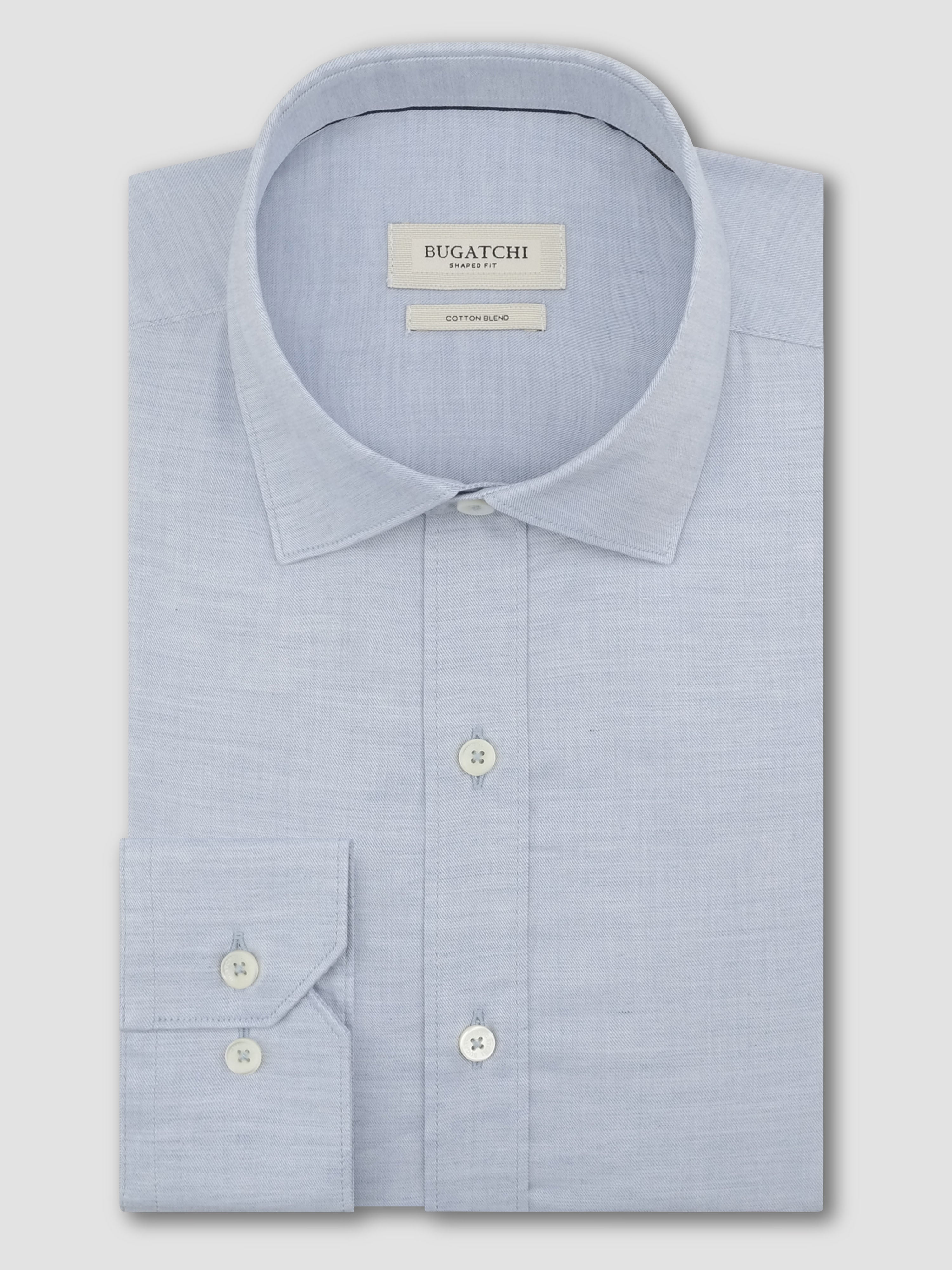 Bugatchi L/S Axel Shirt, Air Blue