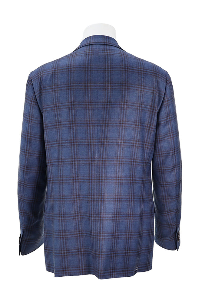 Corneliani Men's Check Sport Coat Back View
