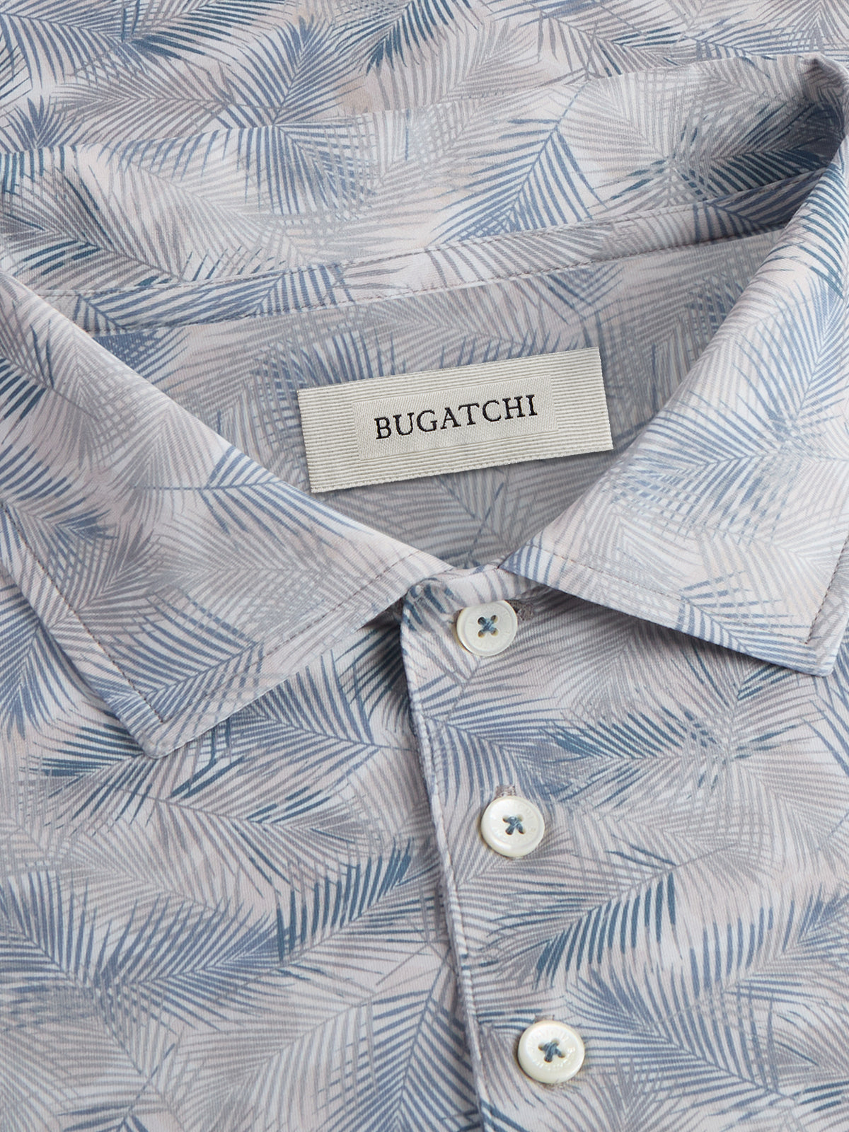Victor Leaf Print OoohCotton Polo Shirt