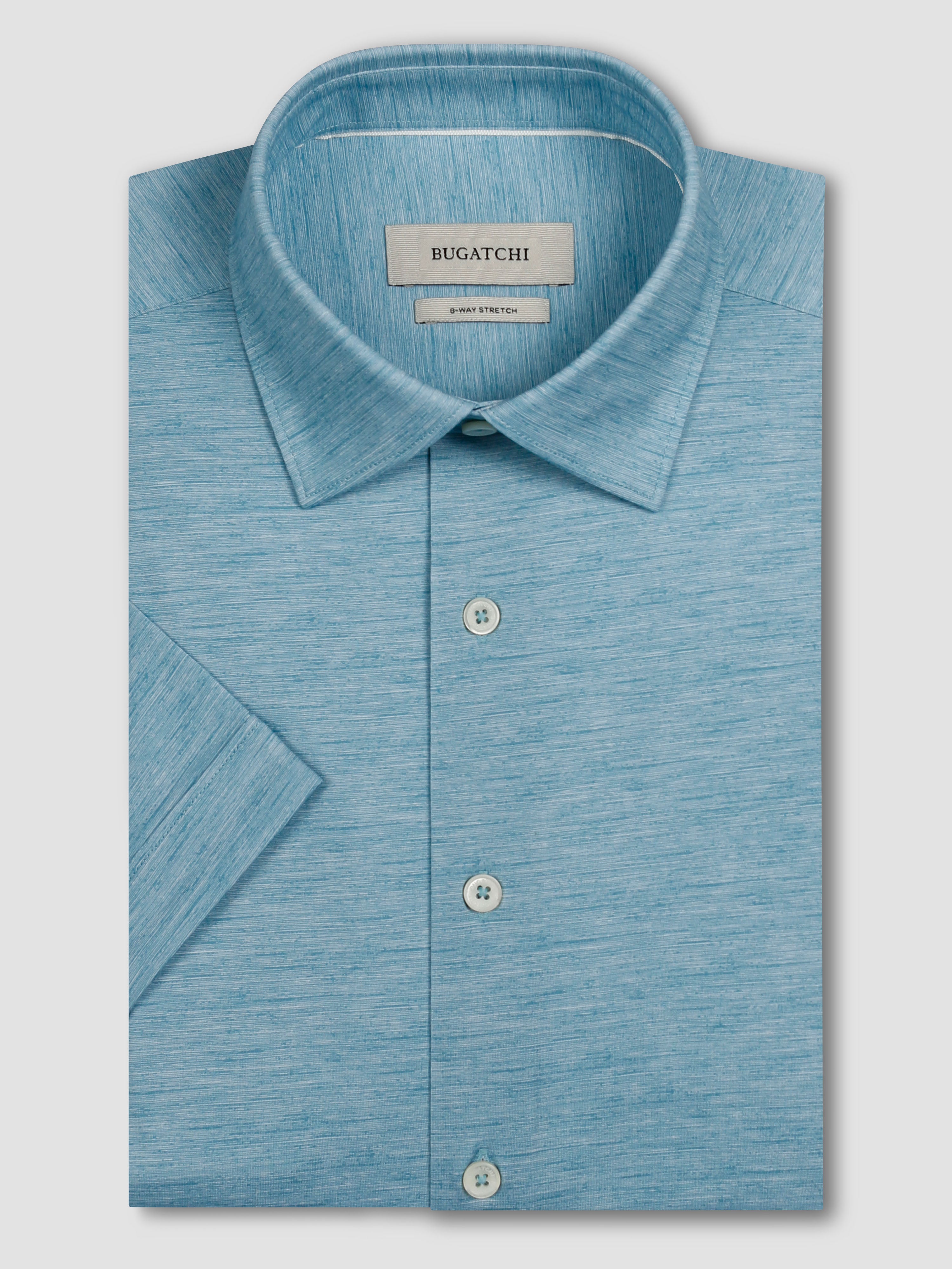 Bugatchi Ooohcotton S/S Shirt, Teal