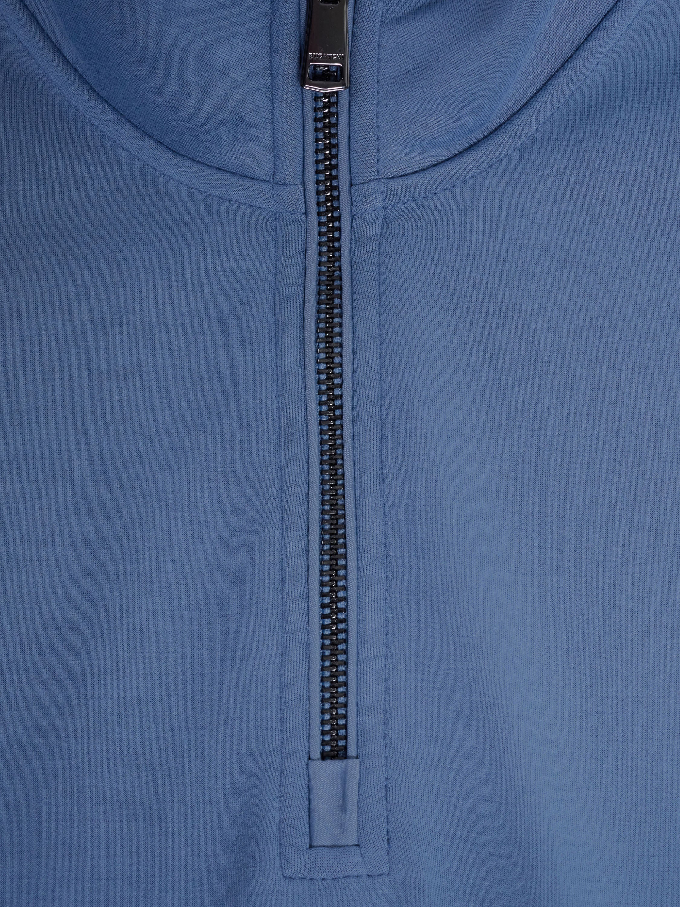 Bugatchi L/S Quarter Zip Knit, Peacock