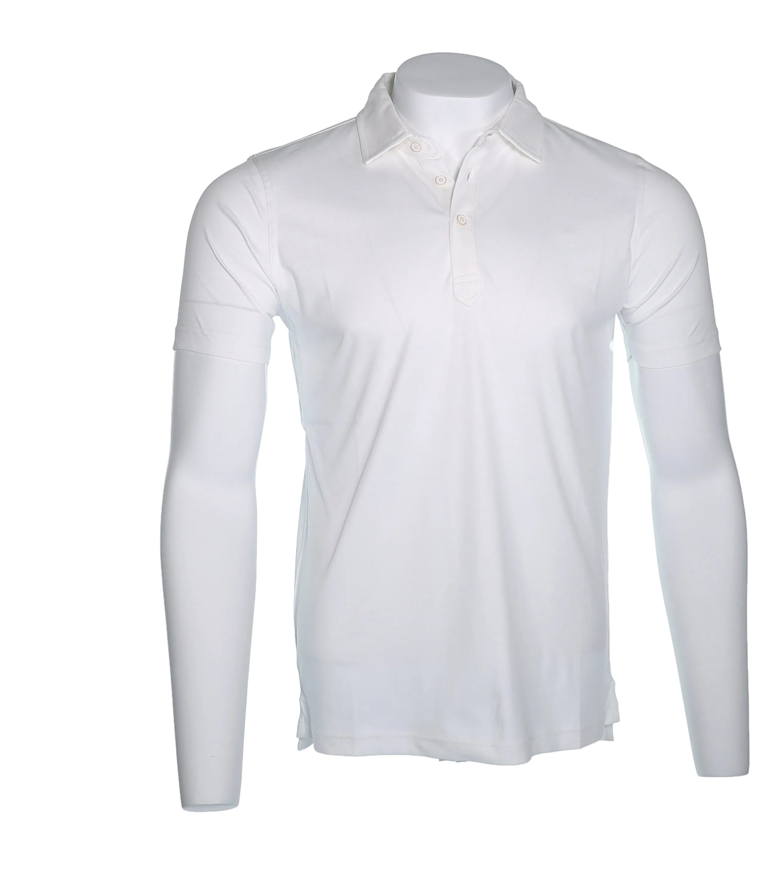 Raffi Aqua Cotton Sherwood Polo in White | Mondo Uomo Naples FL #Color_White