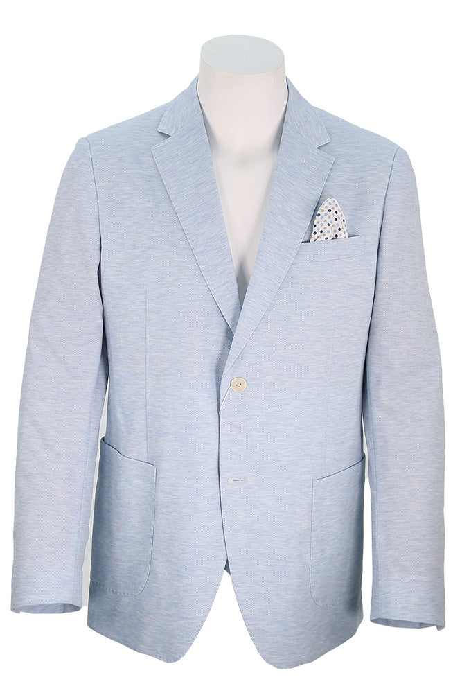7 Downie Street Men's Murray Sport Coat In Light Blue - Mondo Uomo