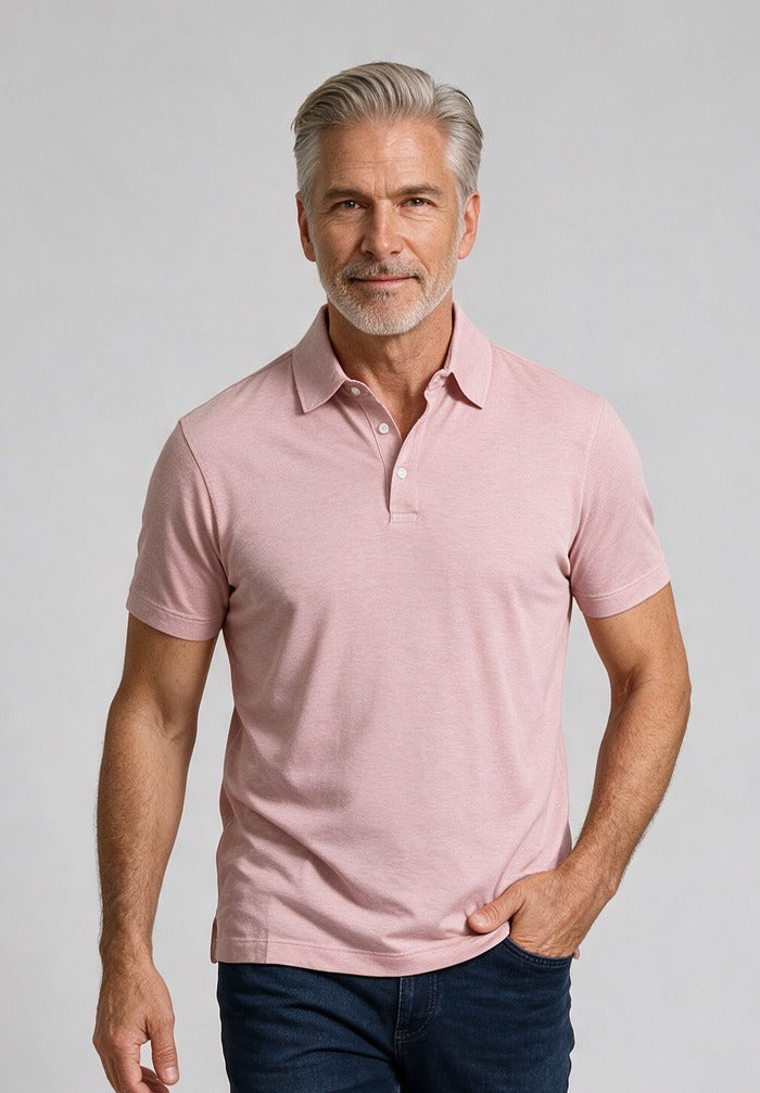 Paul & Shark S/S Polo, Pink — model detail