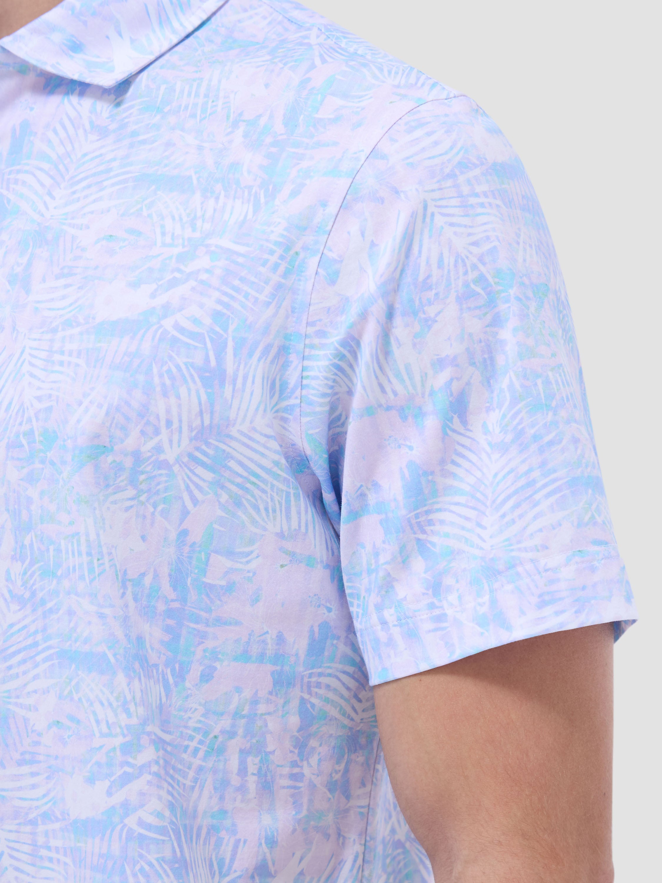 S/S Bugatchi Ooohcotton Victor For Men In Pink Angled View GF9312F79