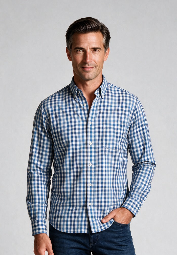 Supima Cotton Shirt — model detail