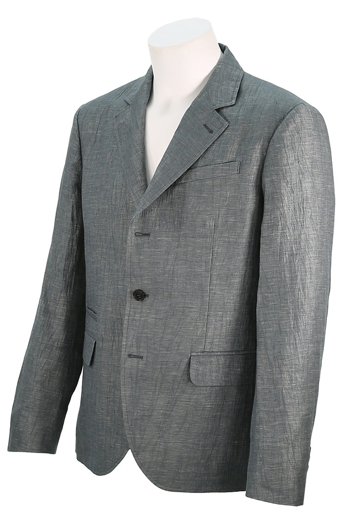 John Varvatos Men's Rind Jacket In Dark Grey Angled View JVS2177S25