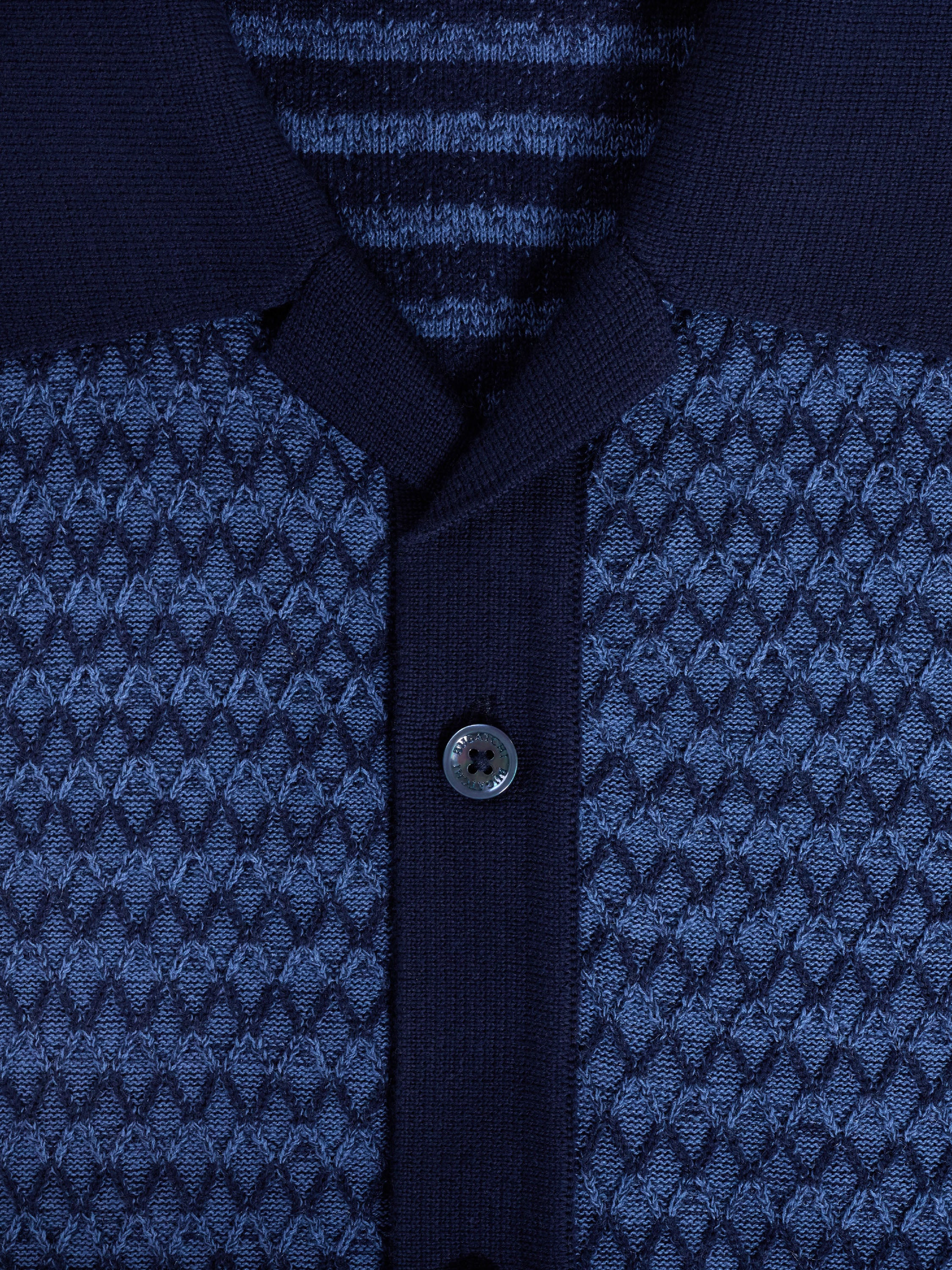 Bugatchi S/S Full Button Shirt, Navy