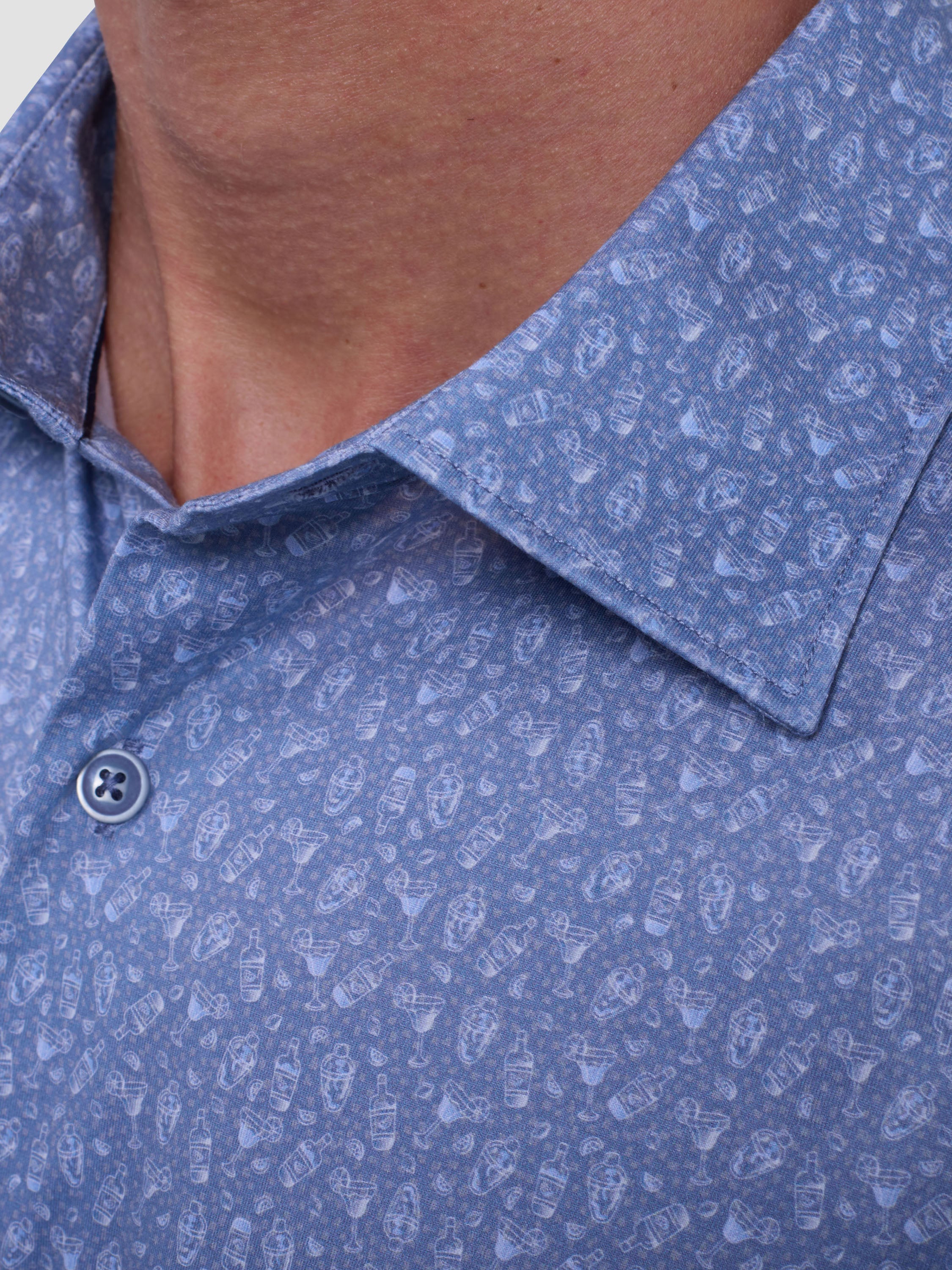 Bugatchi Ooohcotton L/S Shirt, Steel