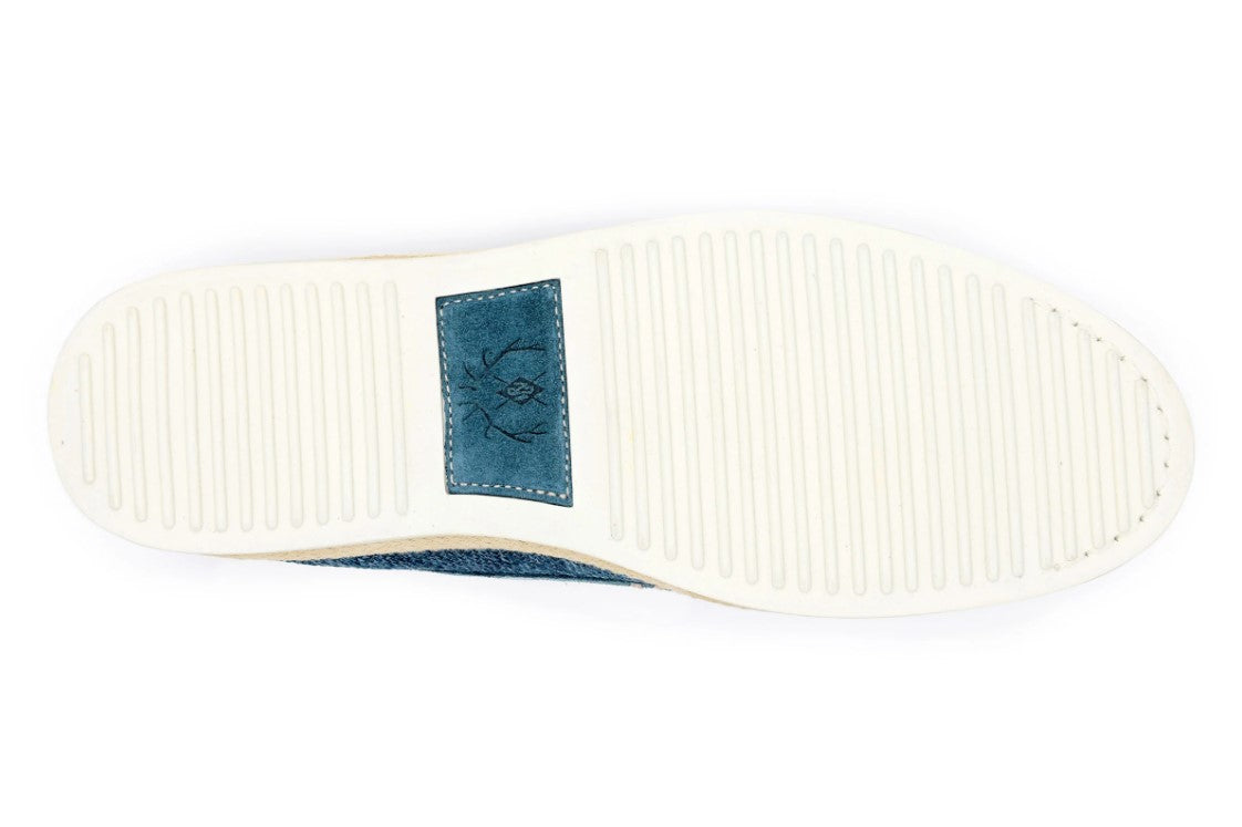 Watercolor Cotton Venetian Loafers Ocean