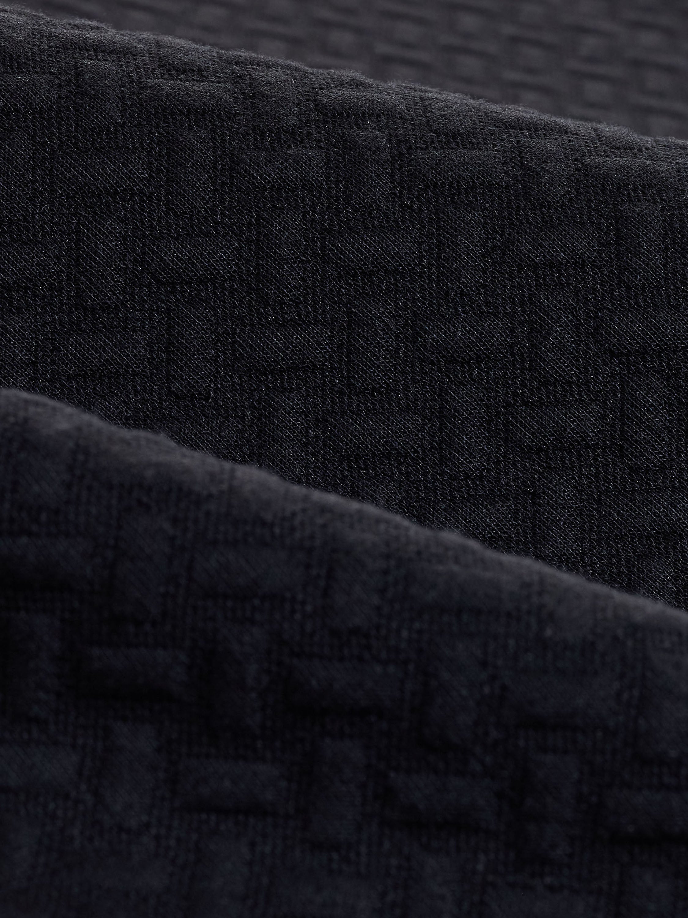 Bugatchi L/S Quarter Zip Knit, Black
