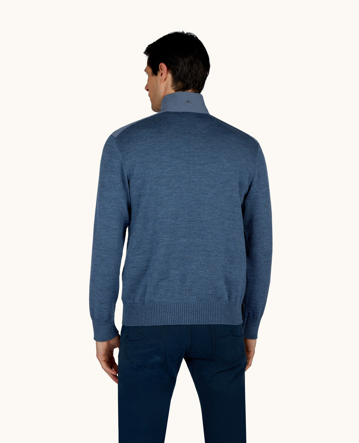 Paul & Shark Typhoon Wool Half Zip Sweater – view 5