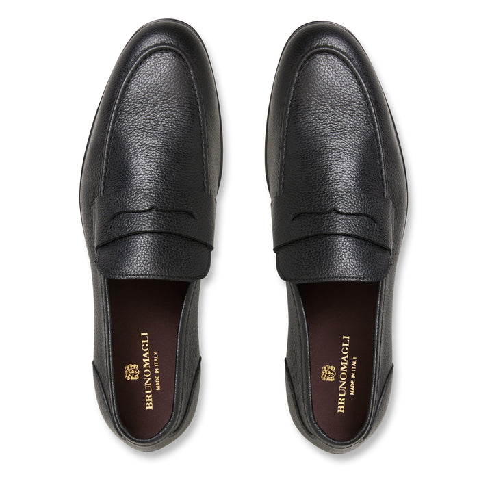 Bruno Magli Lastra Loafer for Men In Black Top View