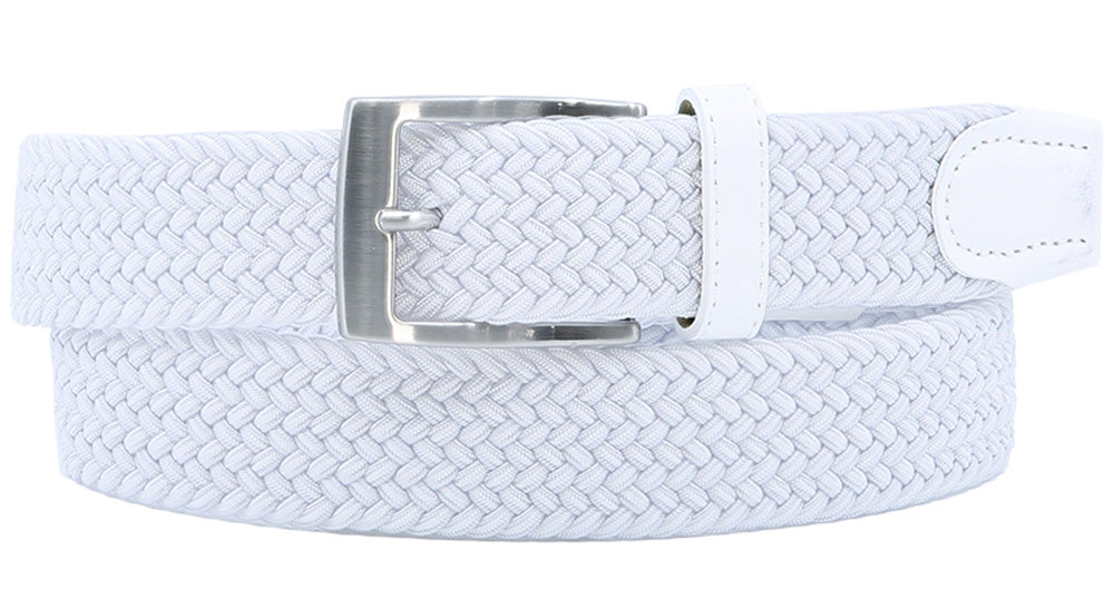 Alberto Levi Stretch Belt | White