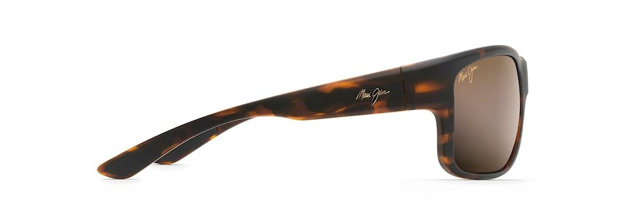 Maui Jim Southern Cross Polarized Wrap Sunglasses in Tortoise Frame with Polarized Lenses Side View