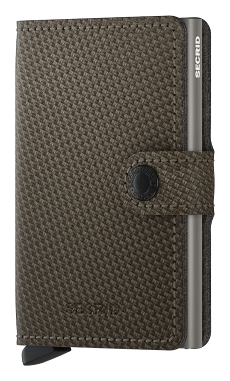 SECRID Men's Miniwallet Carbon In Khaki - Mondo Uomo