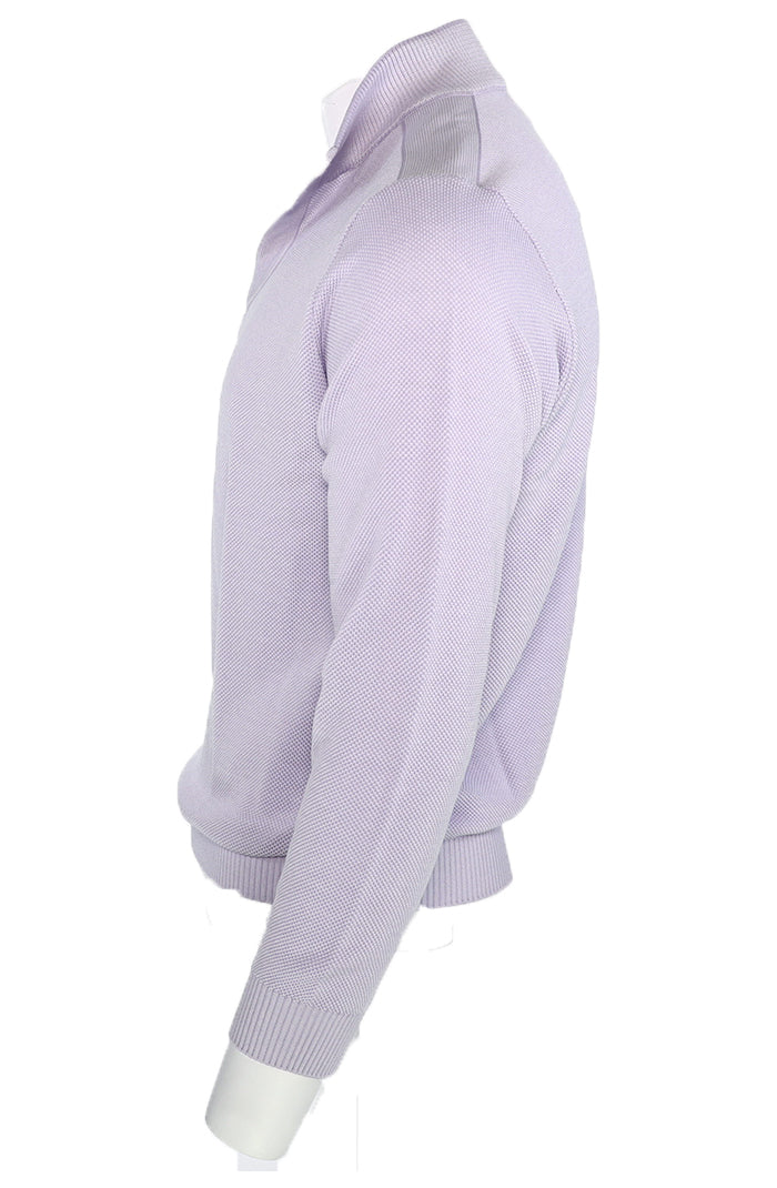 St. Croix Open Mock Crystal Stitch Sweater, ASTER