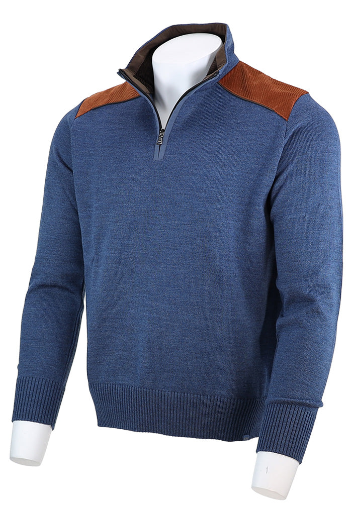 Wool Half Zip Sweater