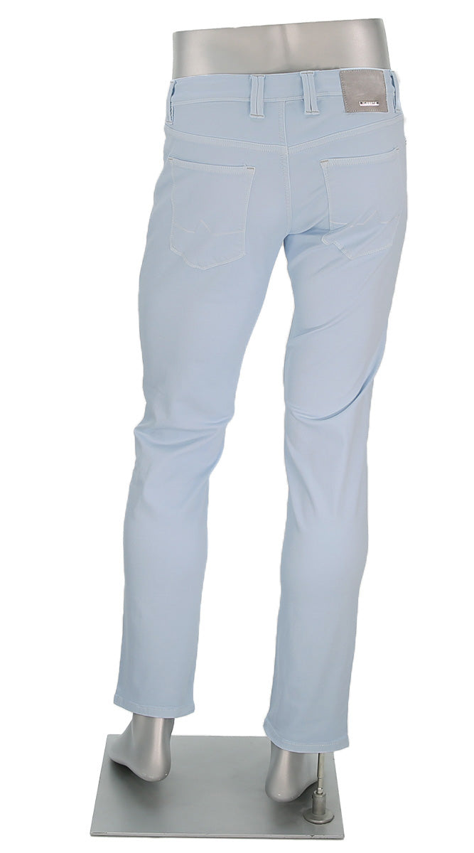 Alberto Pipe Stretch Colored Denim Light Blue – view 3