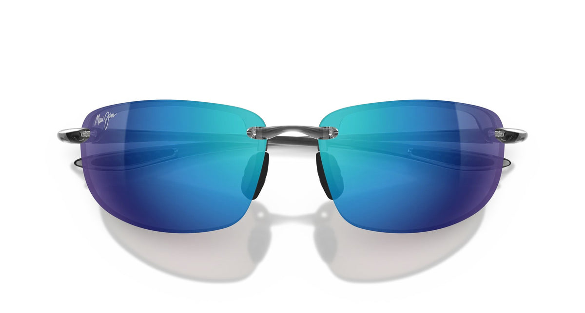 Maui Jim Ho'okipa Sunglasses in Smoke Grey with Blue Hawaii lenses | Mondo Uomo Naples FL