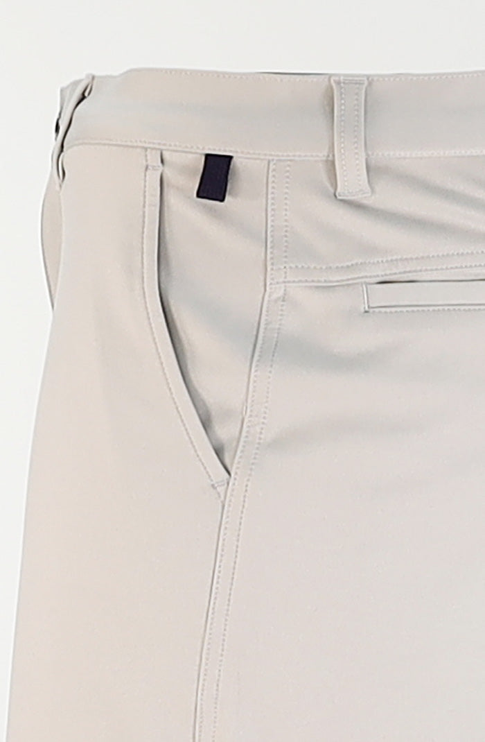 Halsey Breakwater Men’s Performance Shorts in Heather Silver with Side Pocket