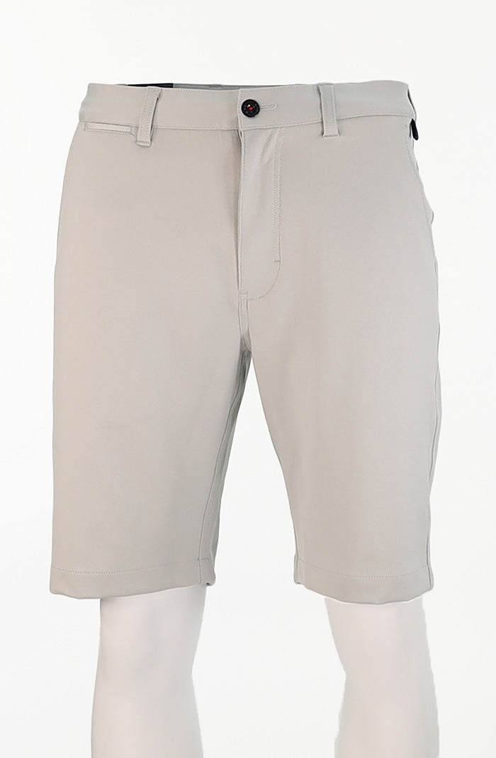 Halsey Breakwater Men’s Shorts in Heather Silver Performance Knit – Mondo Uomo