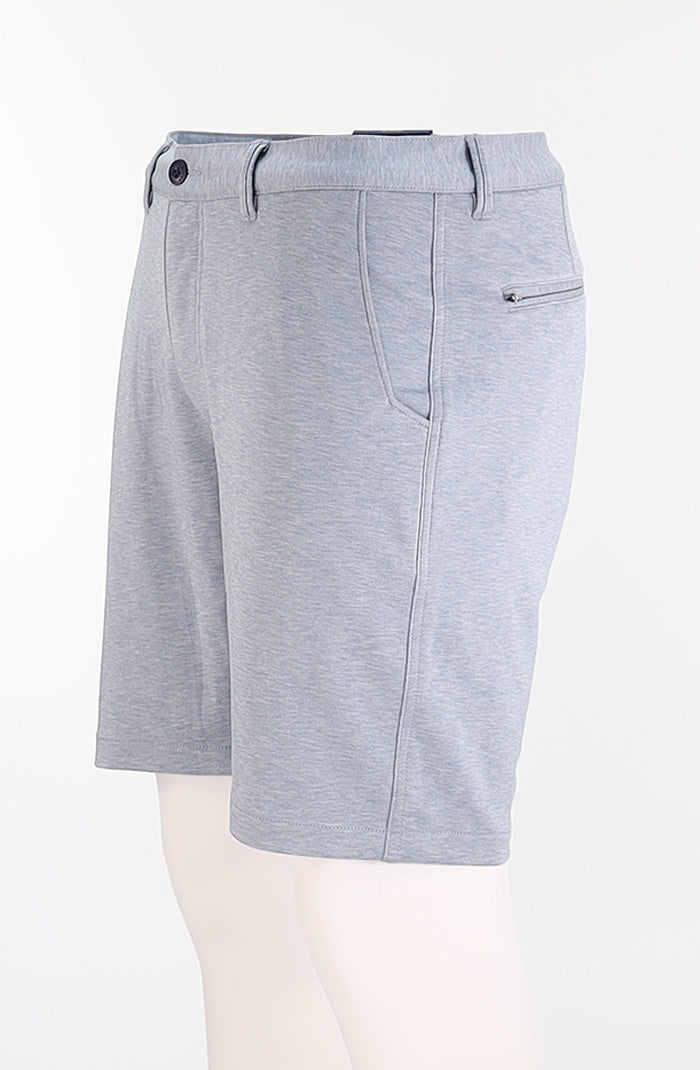 Halsey Men’s Blue Jasper Hatchway Shorts Classic Fit Performance Fabric 830