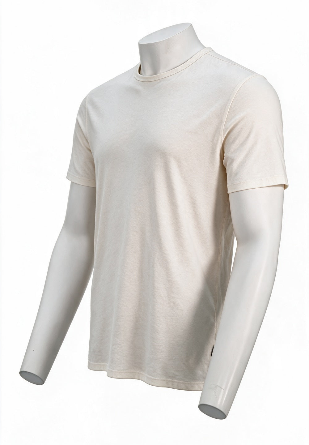 John Varvatos Mooney Textured Crew Tee, Salt – side view