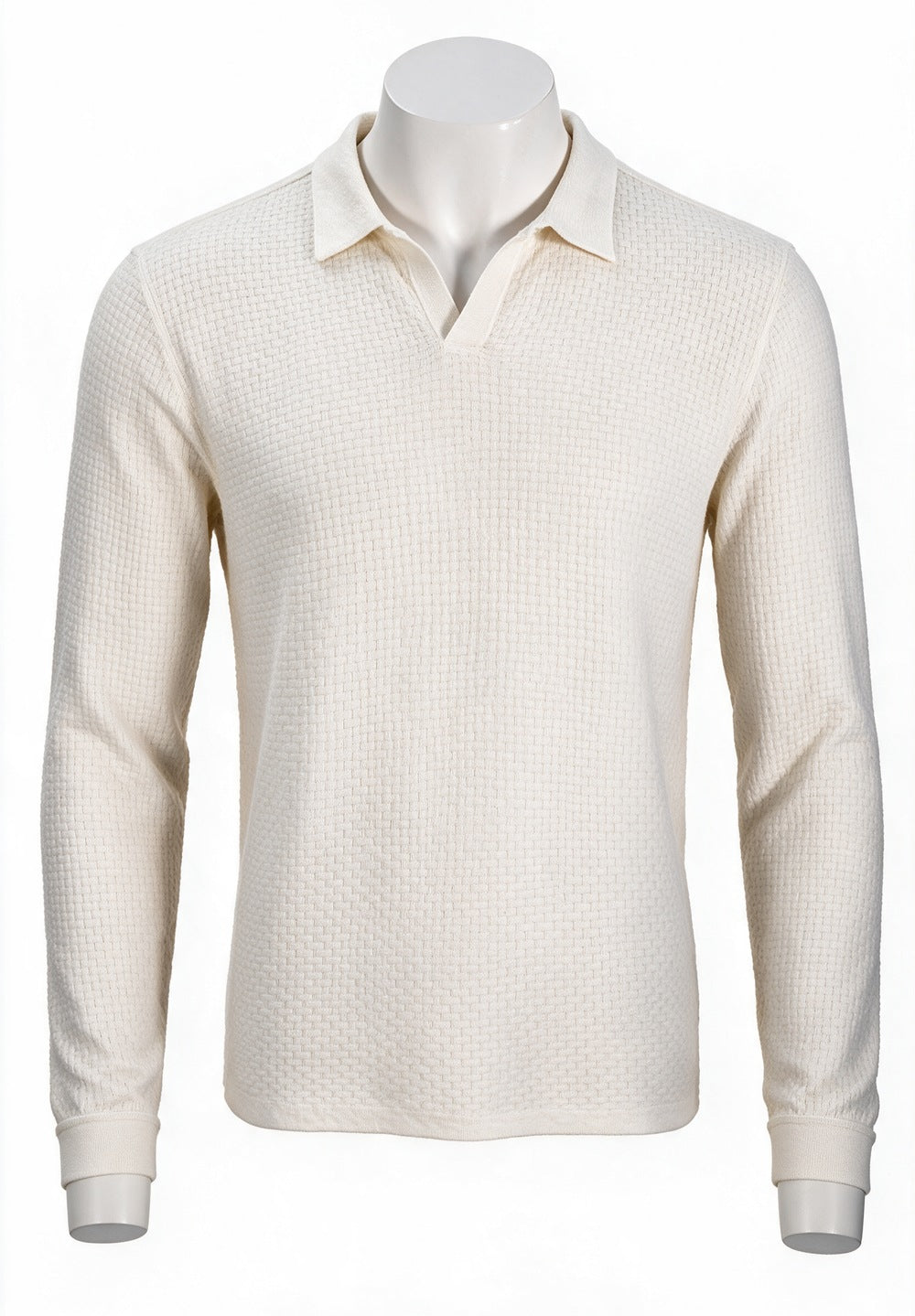 John Varvatos Zack Johnny Collar Polo, Salt | Mondo Uomo Naples FL