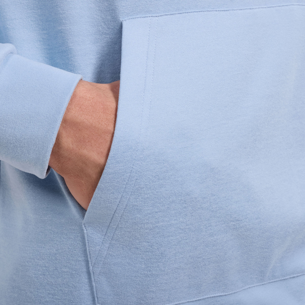 Bugatchi L/S Hoodie, Sky – view 6