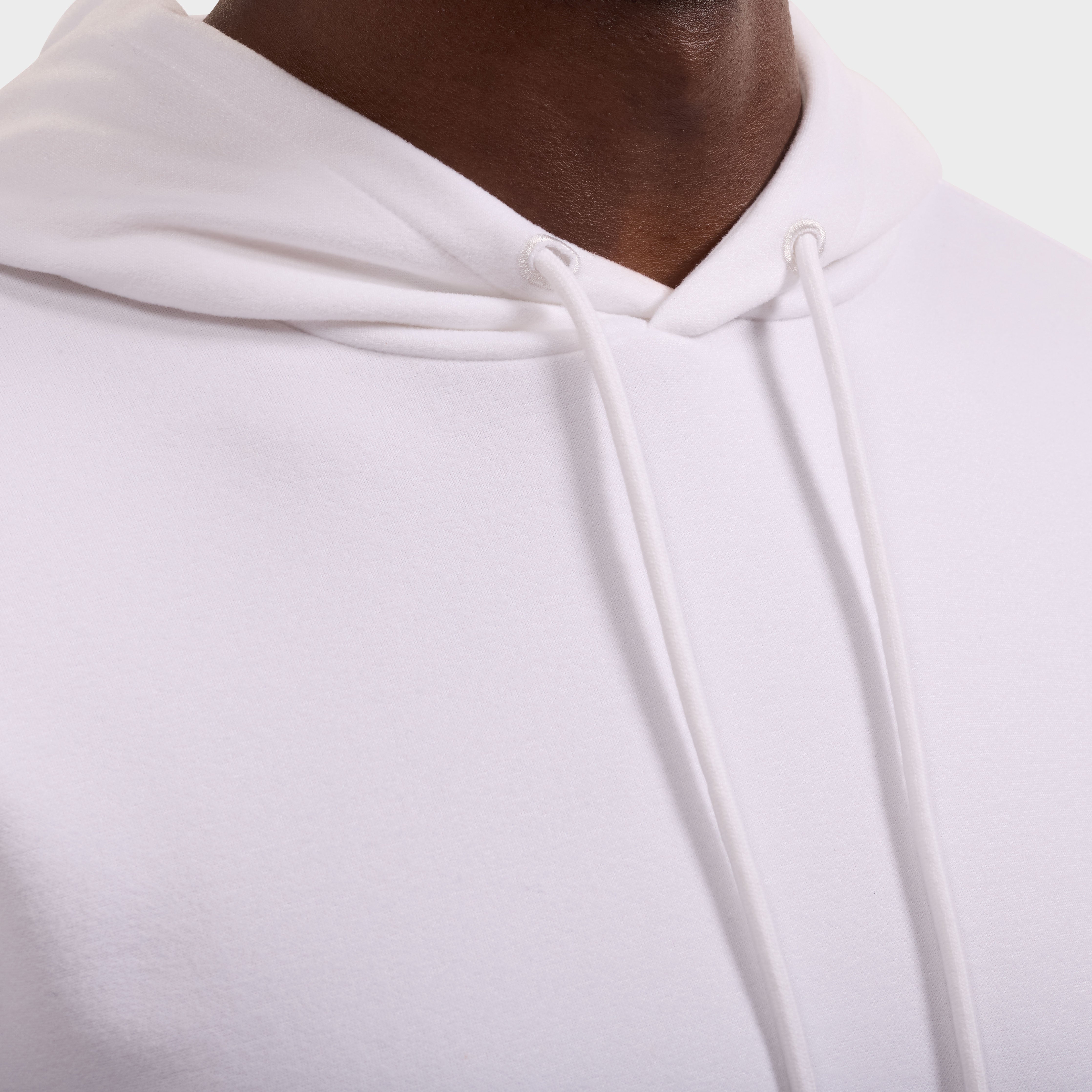 Bugatchi L/S Hoodie, White – view 3