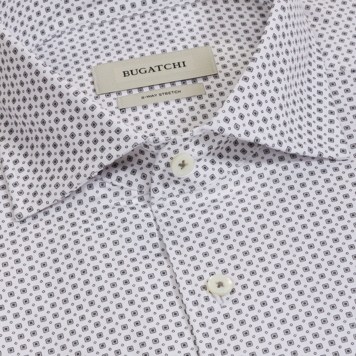 Bugatchi Ooohcotton L/S Devon Shirt, White – view 5