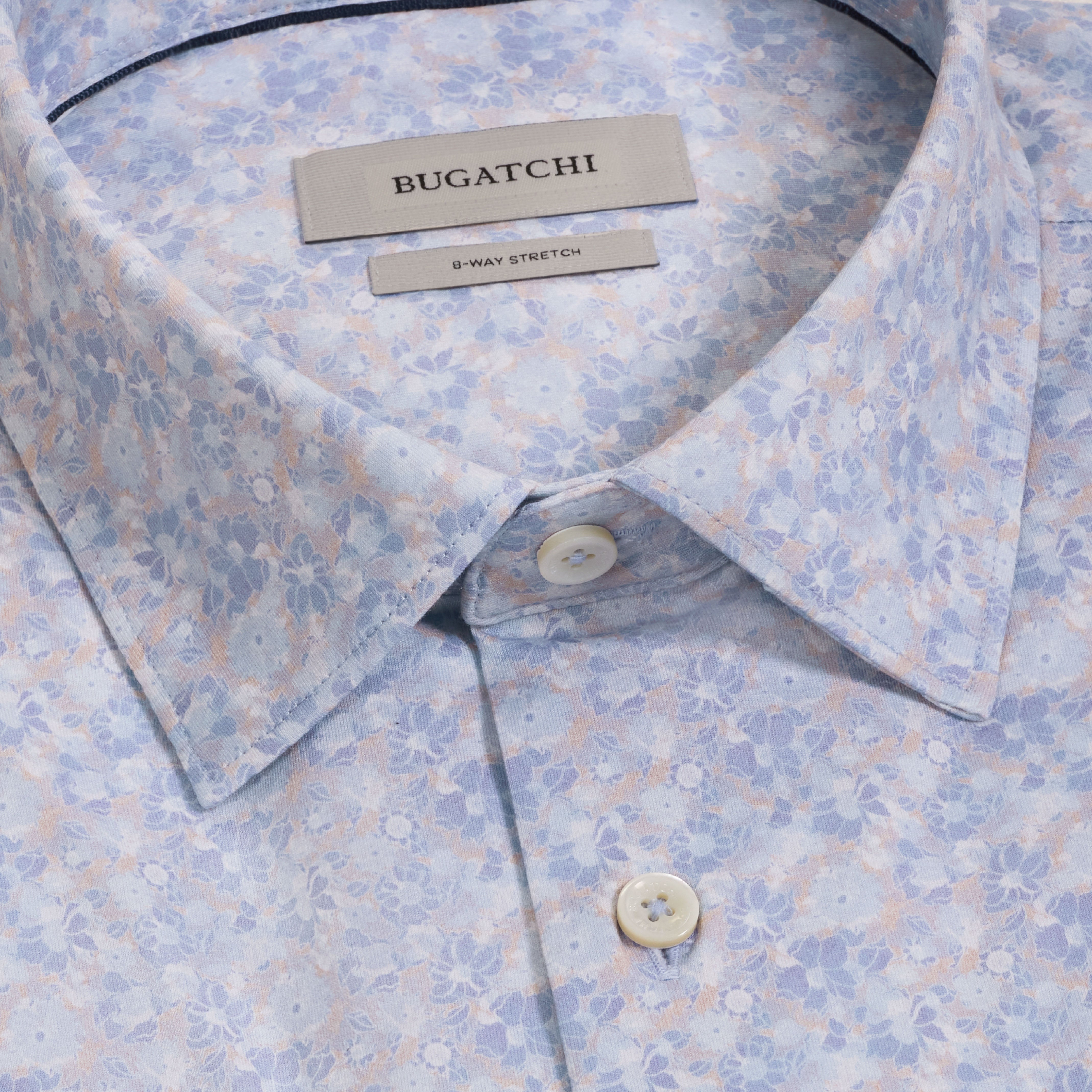 Bugatchi Ooohcotton S/S Miles Shirt, Orchid – view 2