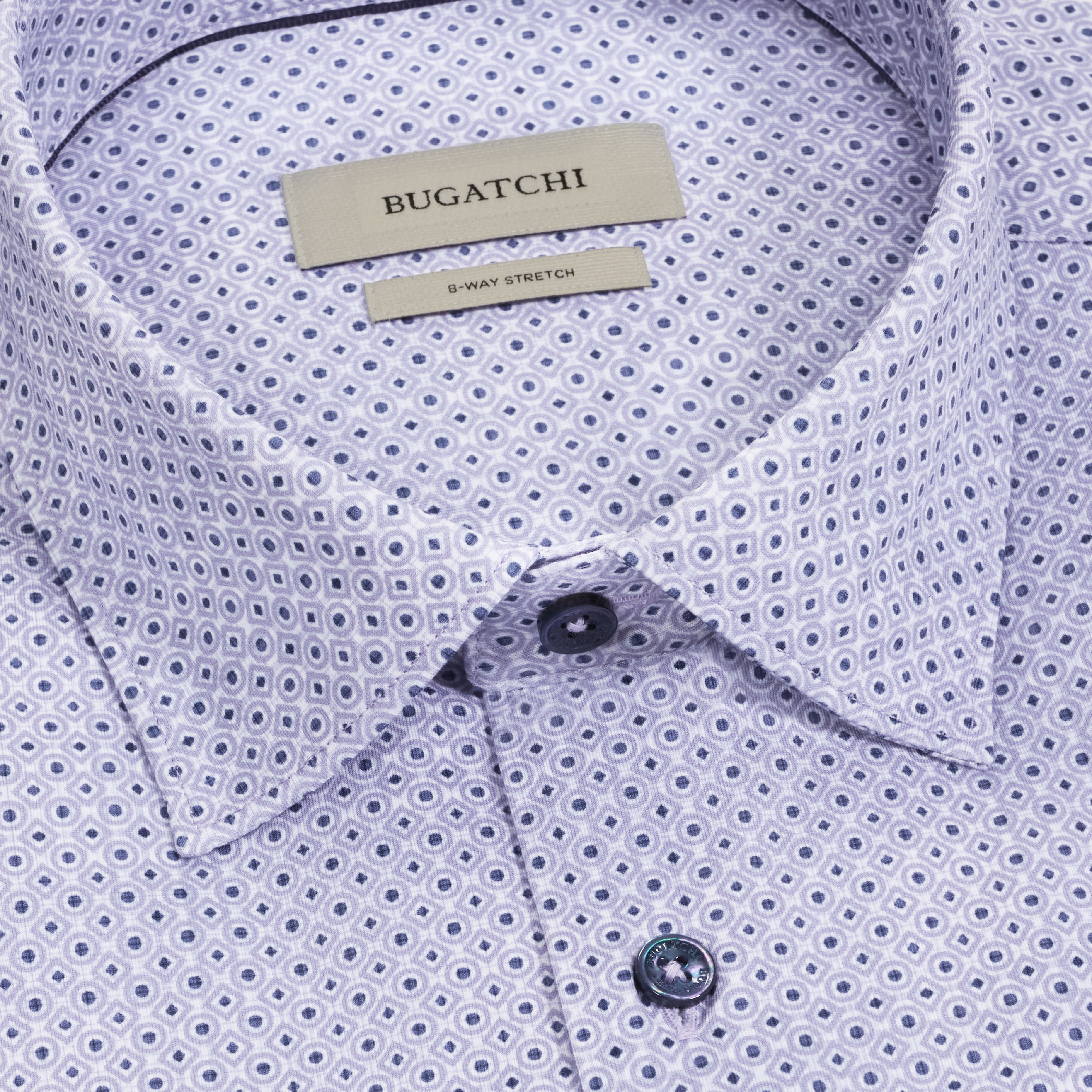 Bugatchi Ooohcotton L/S James Shirt, Orchid – view 5