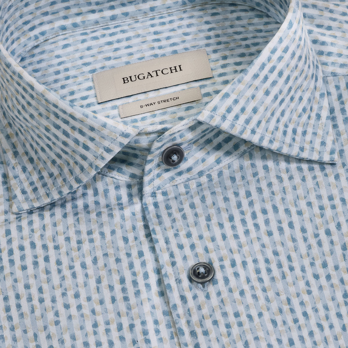 Bugatchi Ooohcotton L/S Devon Shirt, Air Blue – view 5