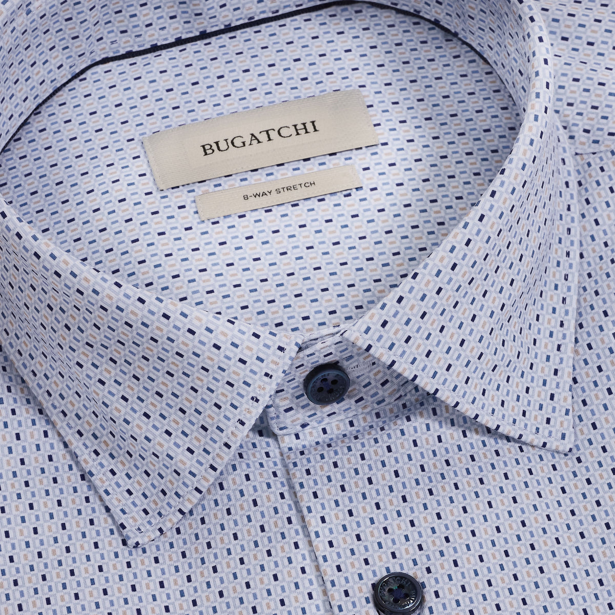 Bugatchi Ooohcotton L/S James Shirt, Air Blue – view 5