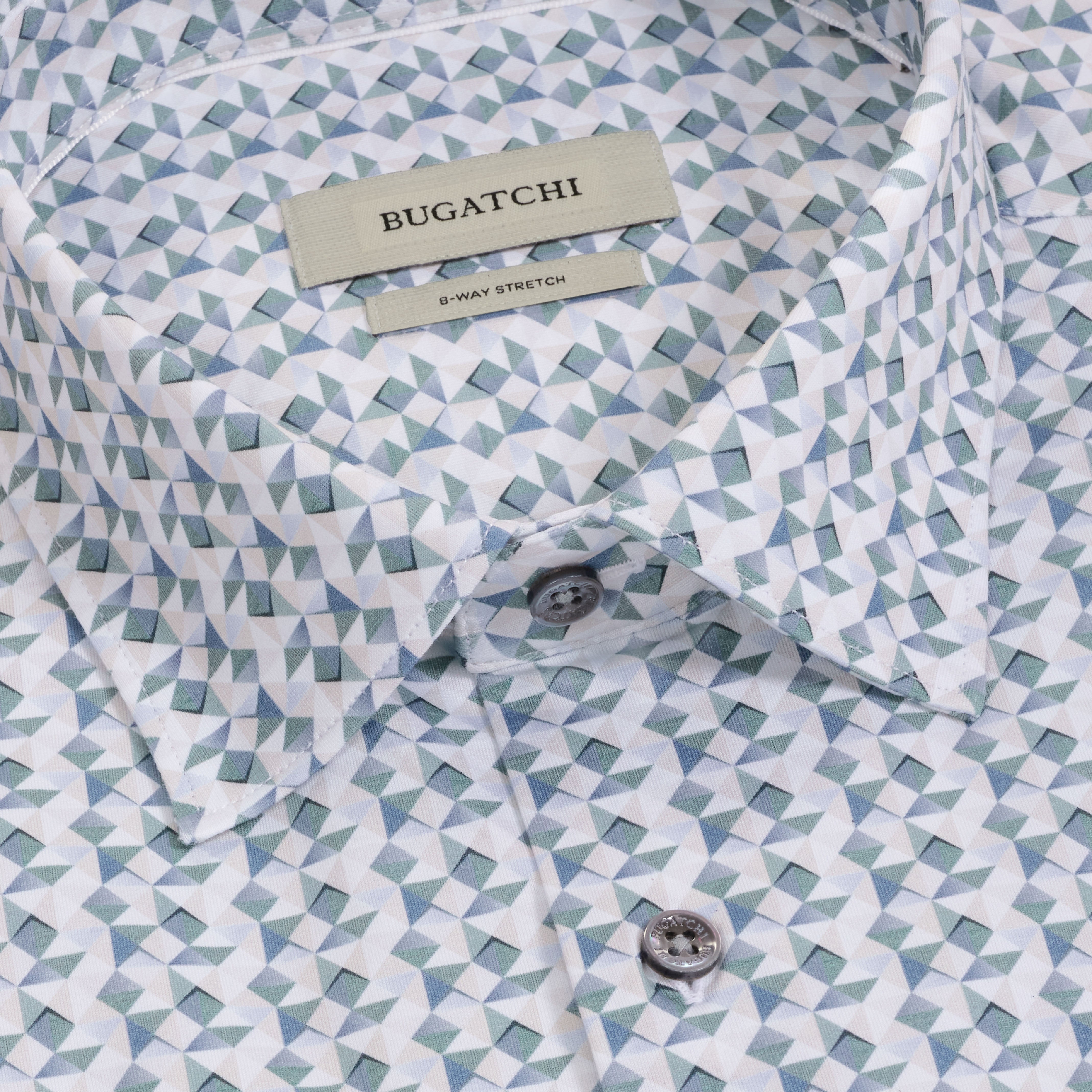 Bugatchi Ooohcotton L/S James Shirt, Avocado – view 2