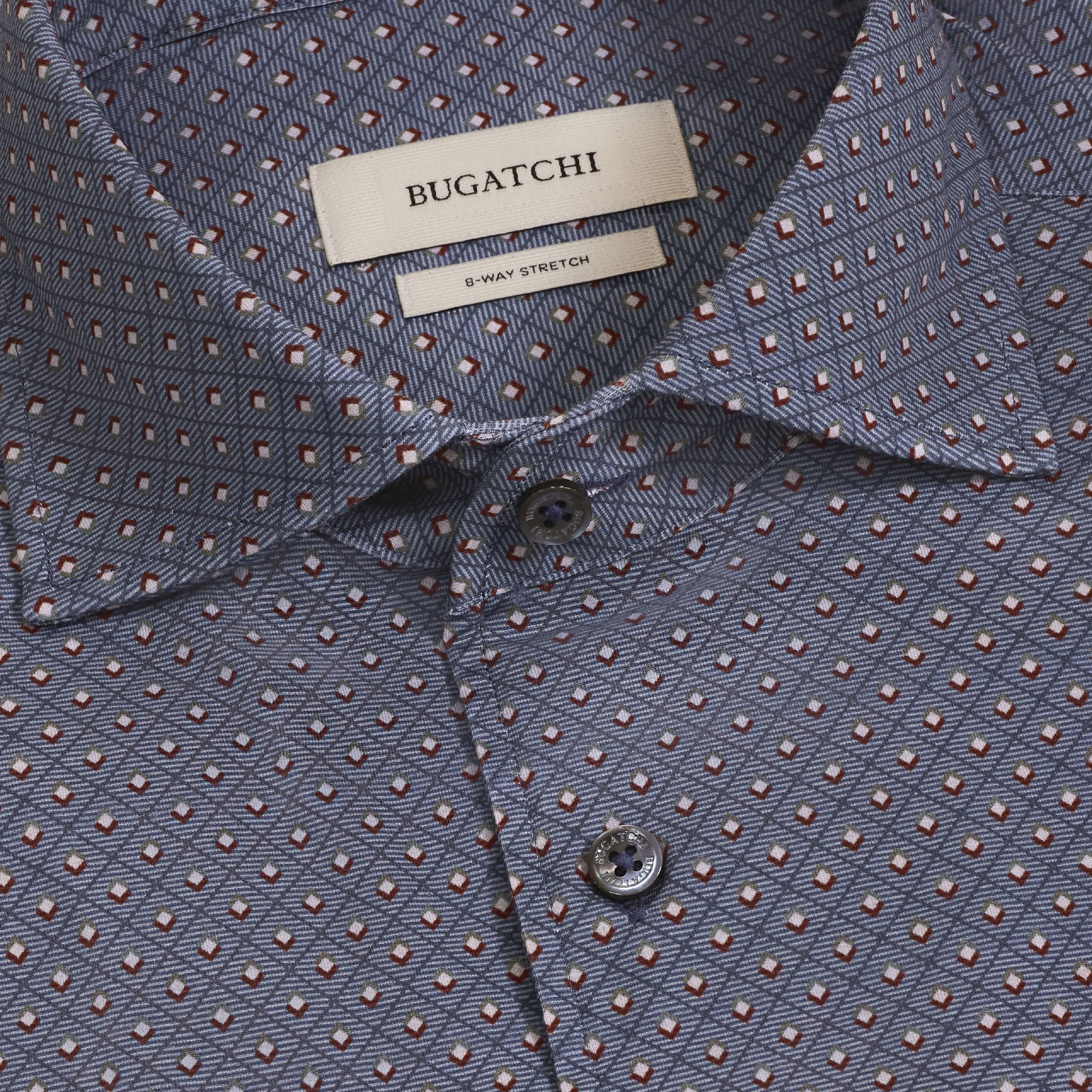 Bugatchi Ooohcotton L/S Devon Shirt, Anthracite – view 5