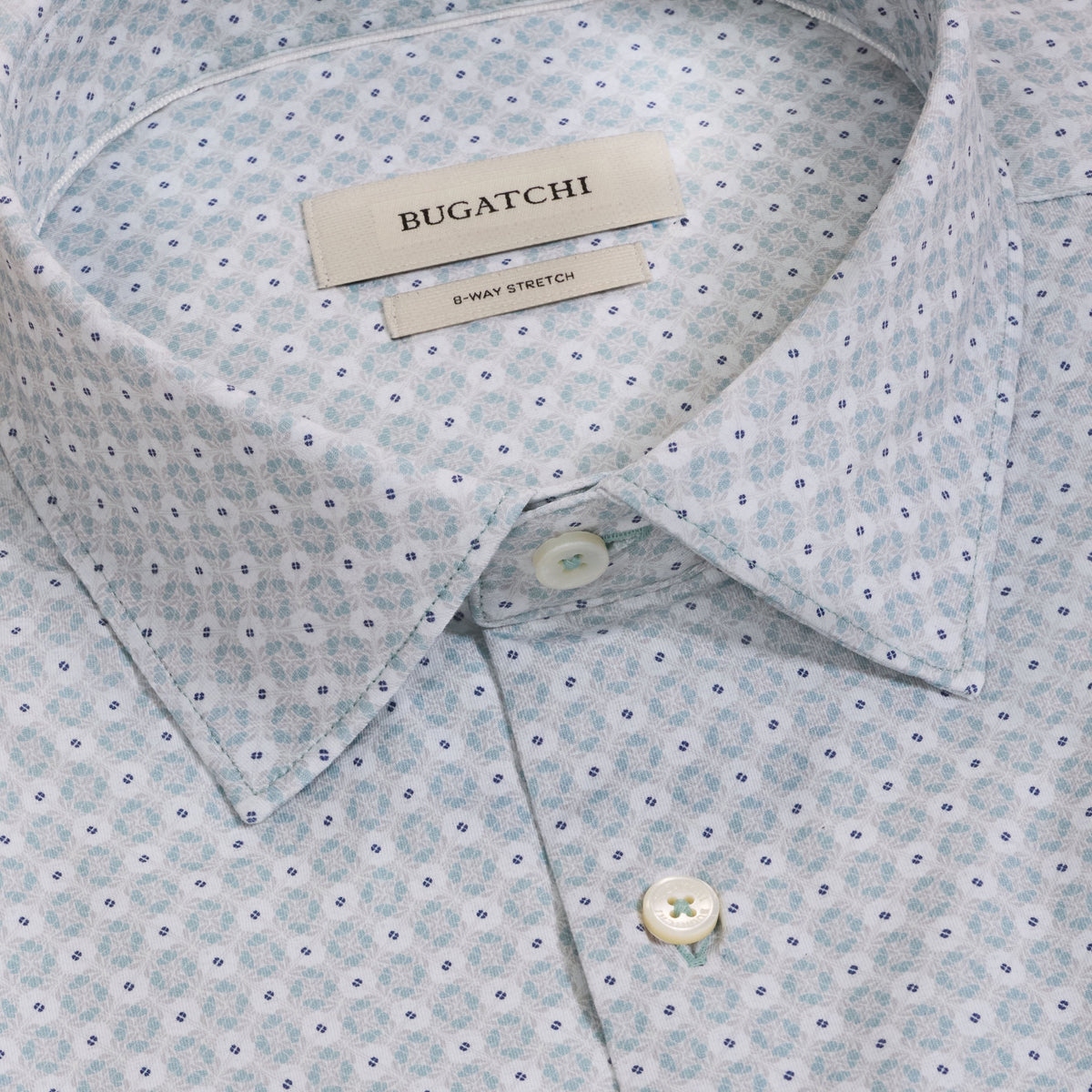 Bugatchi Ooohcotton L/S James Shirt, Seafoam – view 5