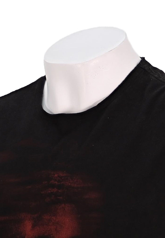 John Varvatos S/S Raw Edge T-Shirt, Black