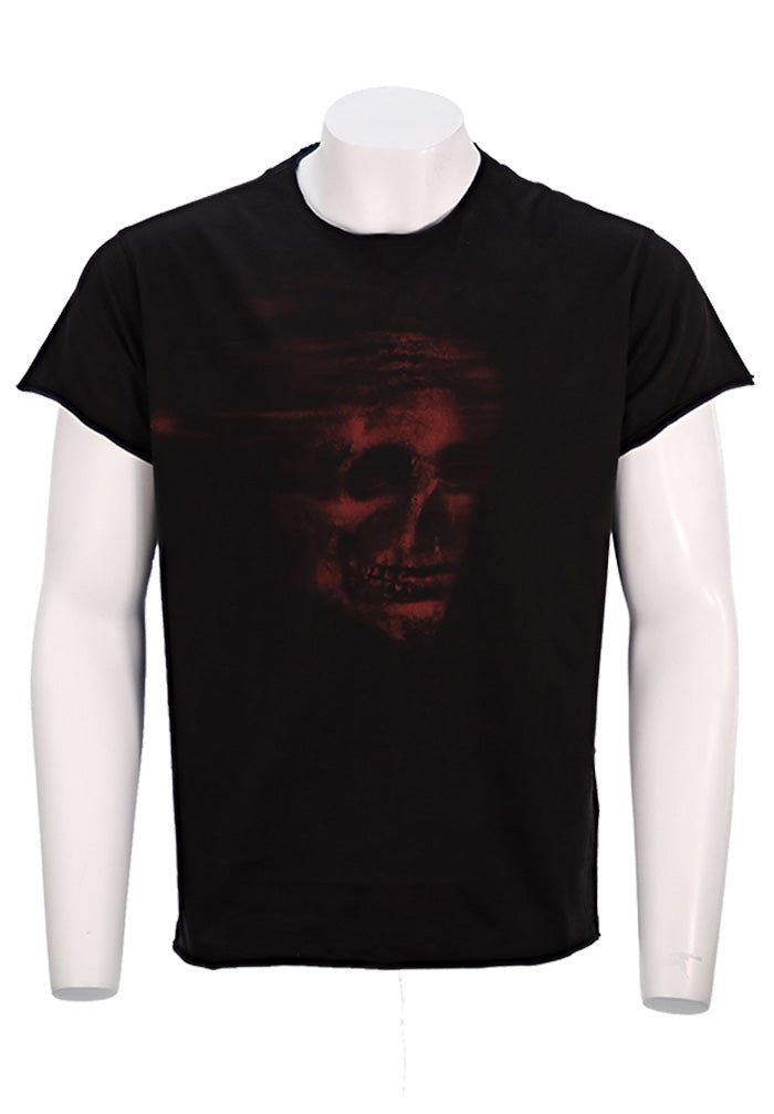 John Varvatos S/S Raw Edge T-Shirt, Black