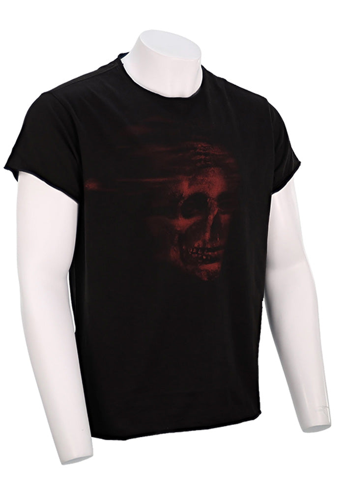 John Varvatos S/S Raw Edge T-Shirt, Black