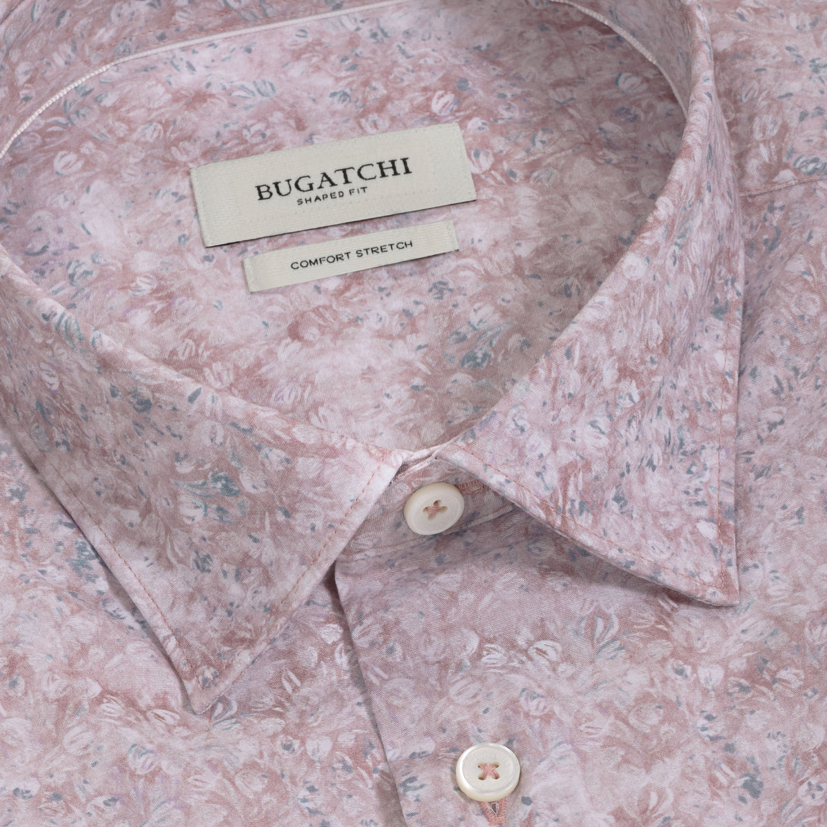 Bugatchi L/S Julian Shirt, Dusty Pink – view 5