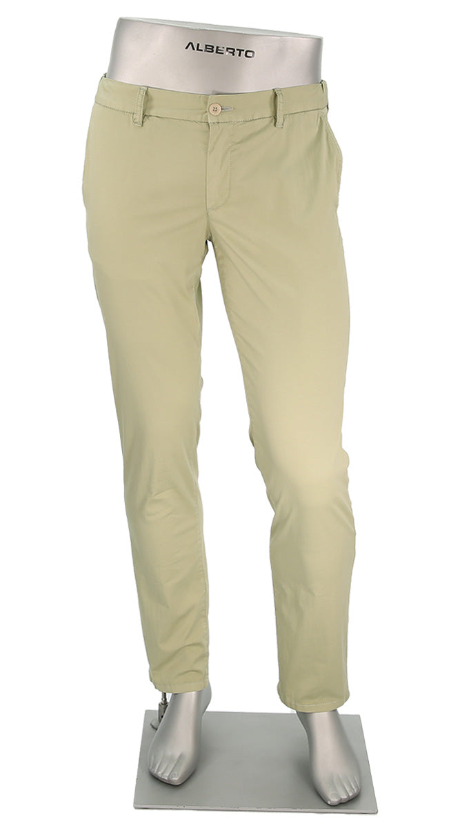Alberto Men's Super Light Cotton Pants In Sand - Mondo Uomo