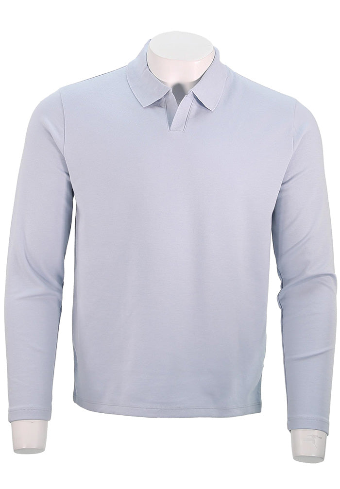 VINCE MILANO L/S JOHNNY COLLAR, White Cap