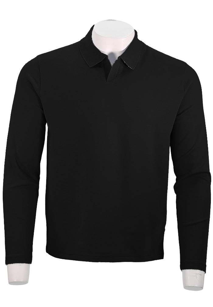 VINCE MILANO L/S JOHNNY COLLAR, Black